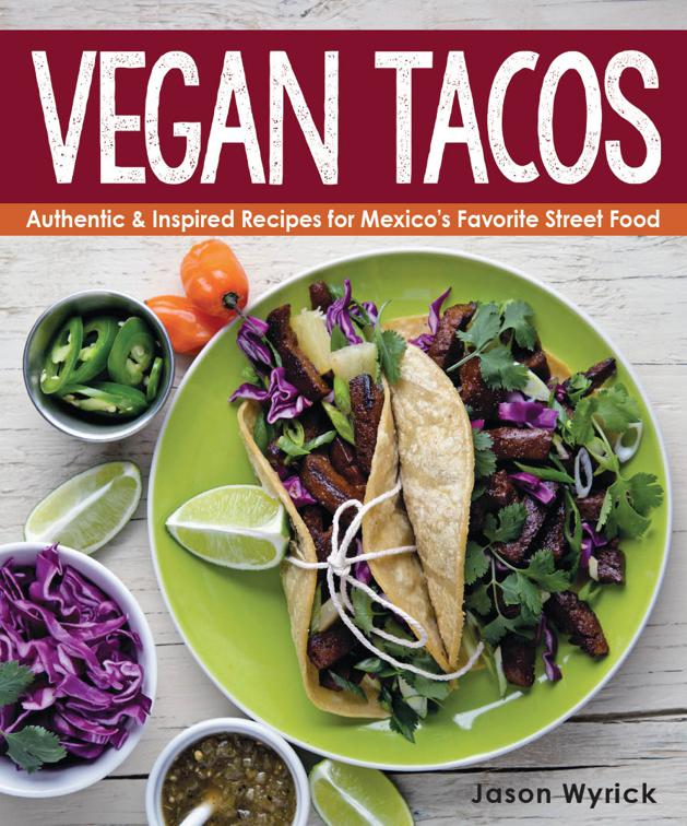 This image is the cover for the book Vegan Tacos