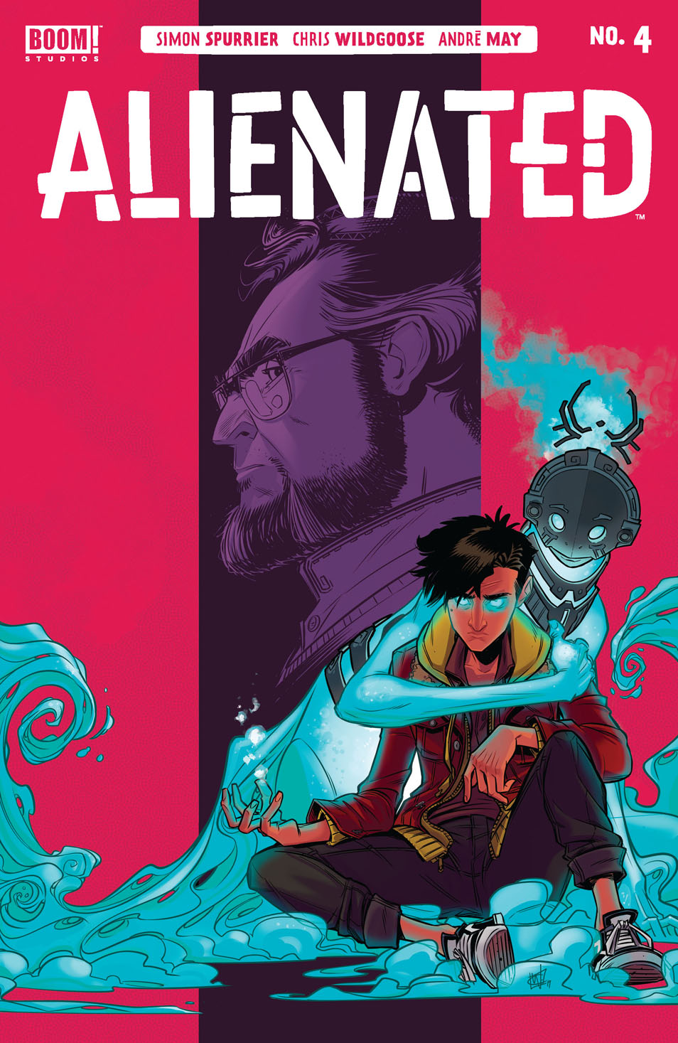 This image is the cover for the book Alienated #4, Alienated