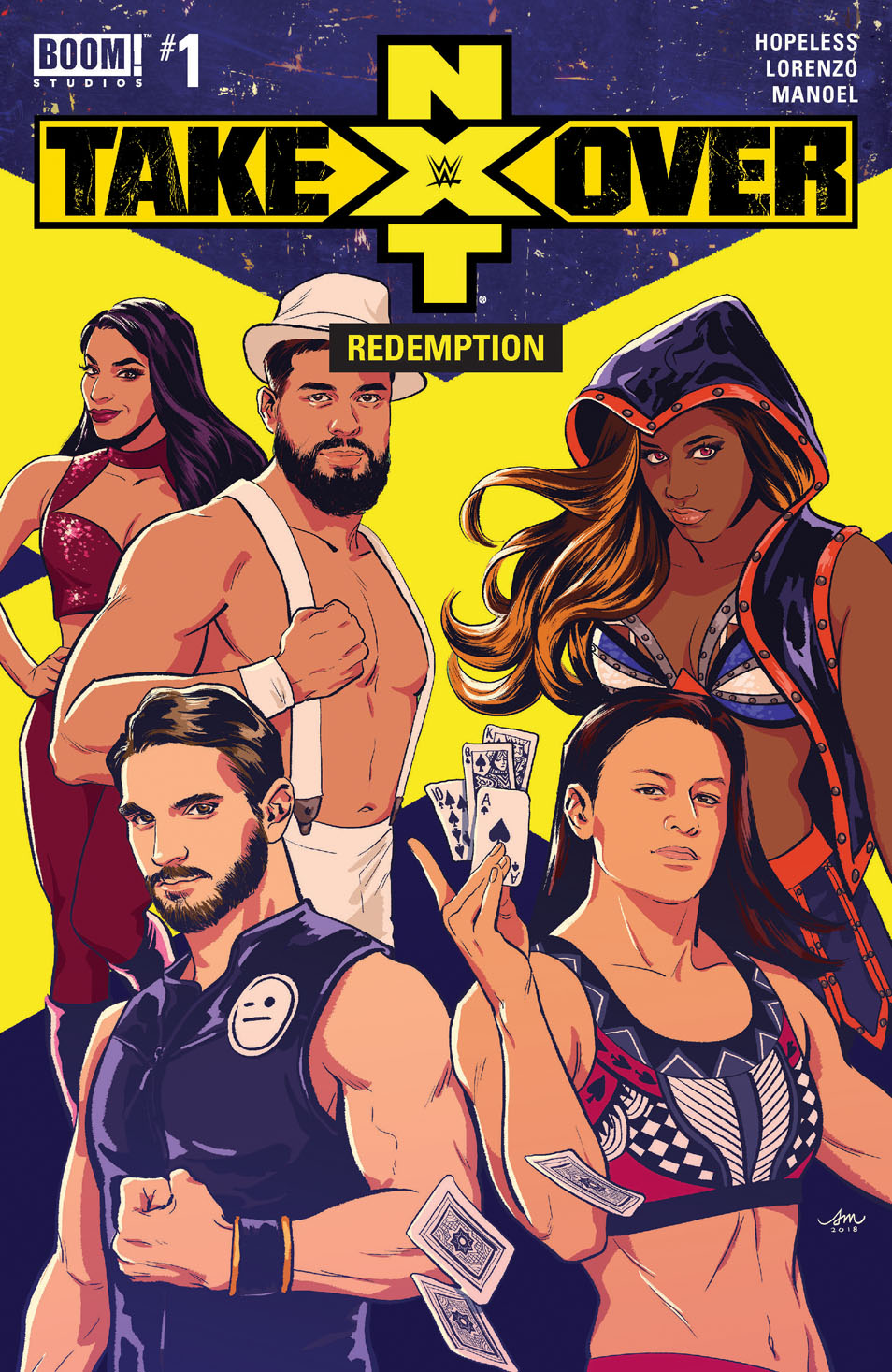 This image is the cover for the book WWE: NXT TAKEOVER - Redemption #1, WWE: NXT Takeover