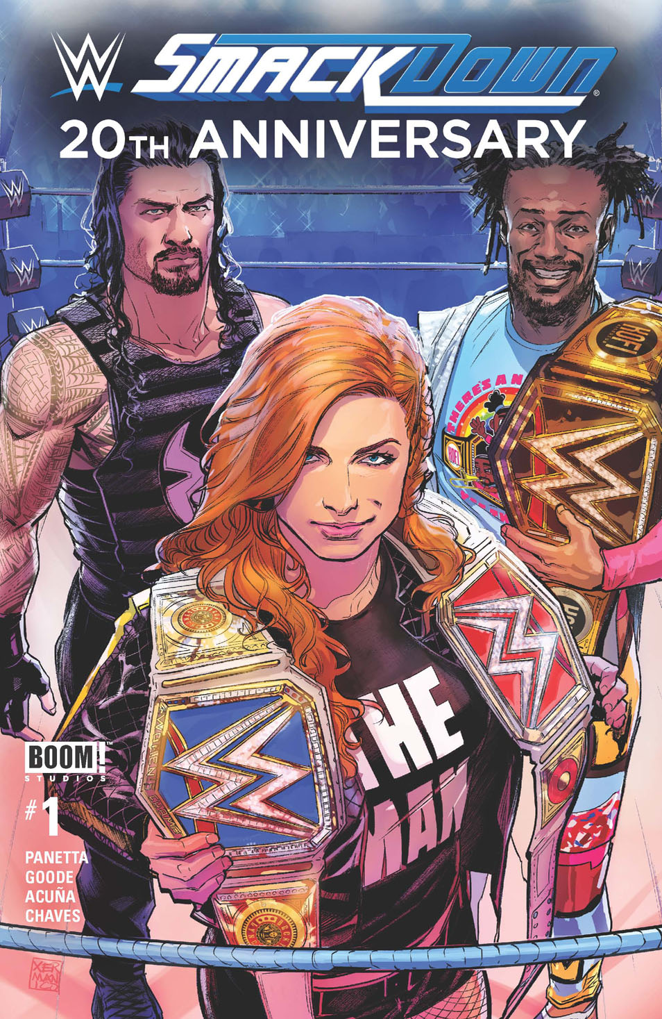 This image is the cover for the book WWE Smackdown #1, WWE