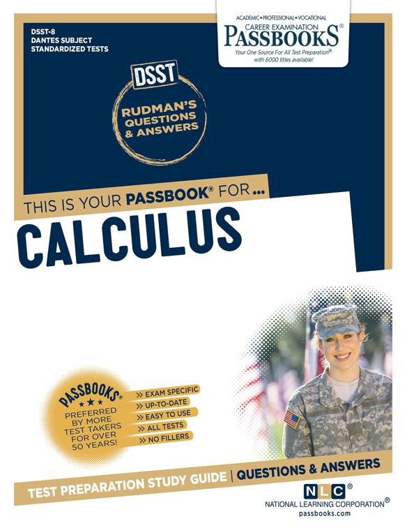 This image is the cover for the book CALCULUS, DANTES Subject Standardized Tests (DSST)