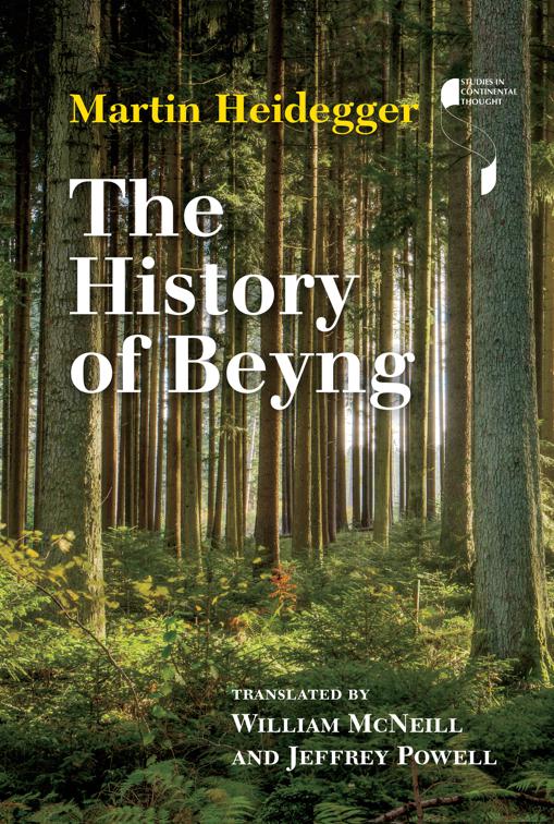 History of Beyng, Studies in Continental Thought