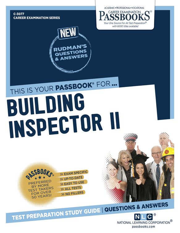 This image is the cover for the book Building Inspector II, Career Examination Series