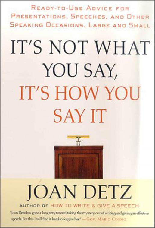 It&#x27;s Not What You Say, It&#x27;s How You Say It