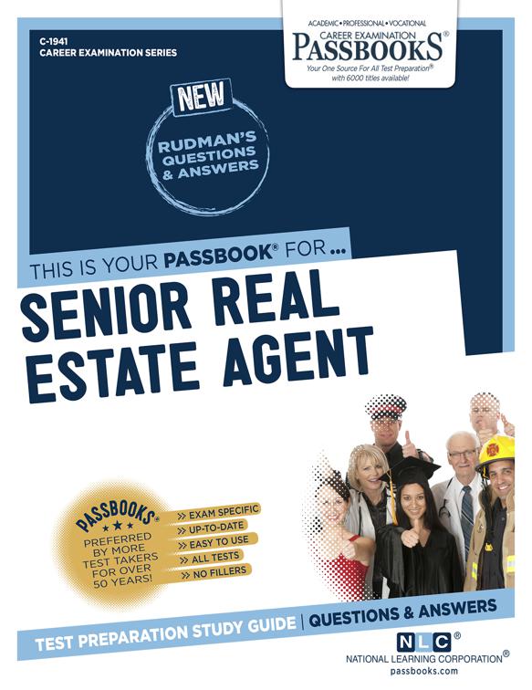 This image is the cover for the book Senior Real Estate Agent, Career Examination Series