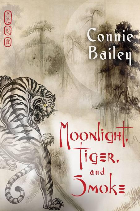 This image is the cover for the book Moonlight, Tiger, and Smoke