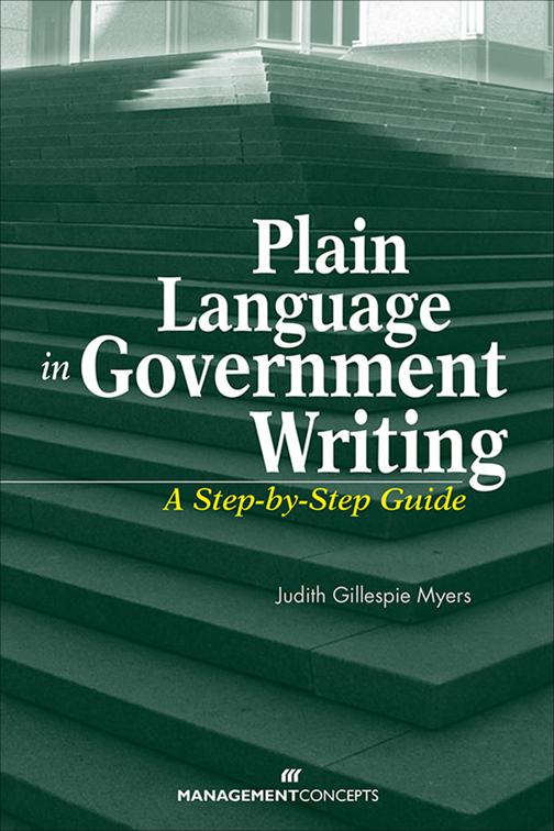 Plain Language in Government Writing, Management Concepts