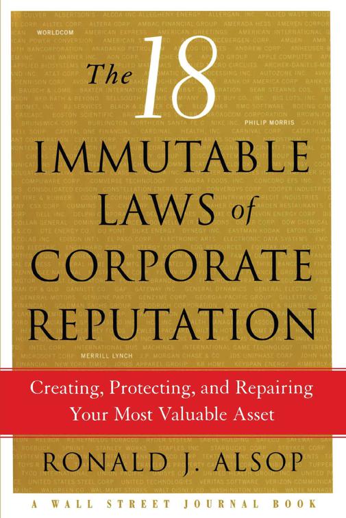 18 Immutable Laws of Corporate Reputation