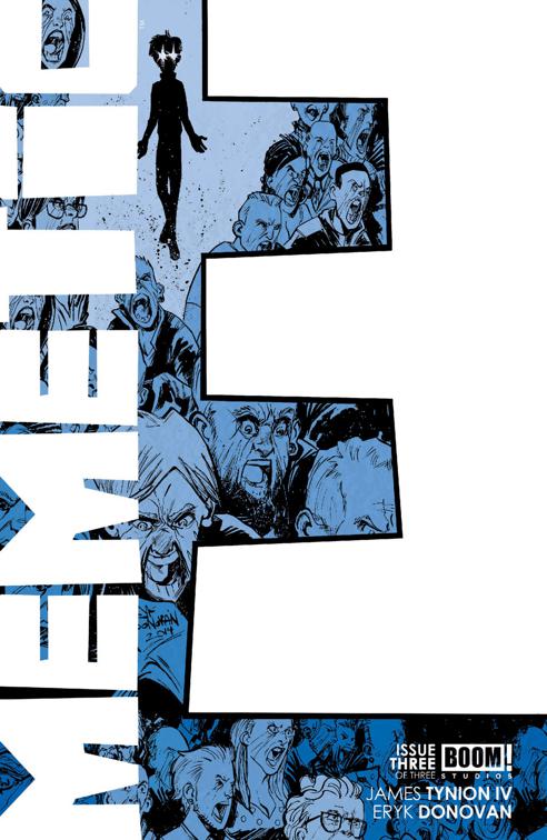 This image is the cover for the book Memetic #3, Memetic