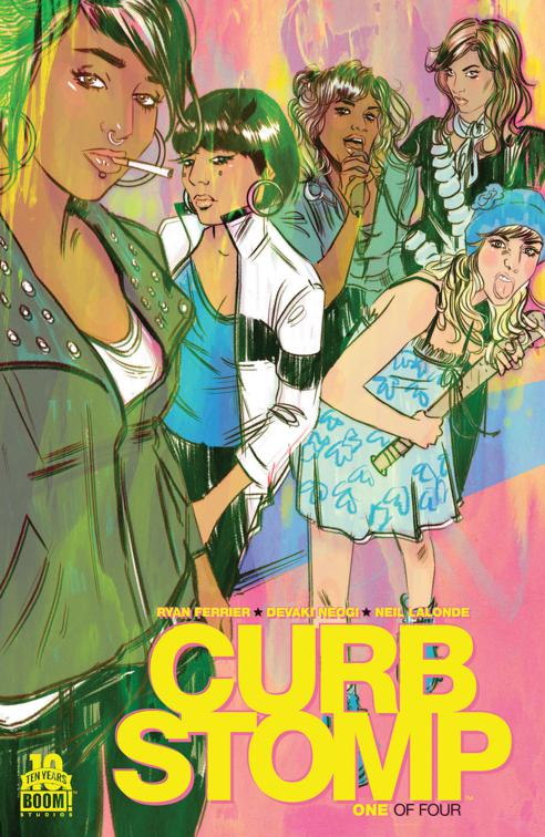 This image is the cover for the book Curb Stomp #1, Curb Stomp