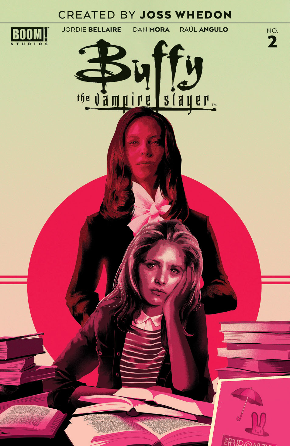 This image is the cover for the book Buffy the Vampire Slayer #2, Buffy the Vampire Slayer