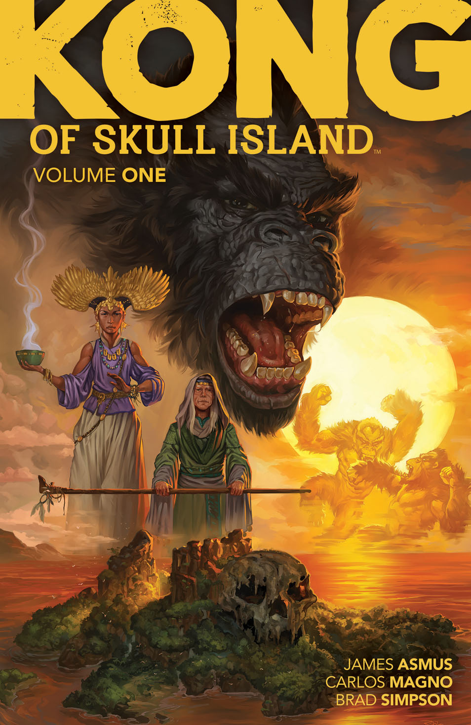 This image is the cover for the book Kong of Skull Island Vol. 1, Kong of Skull Island