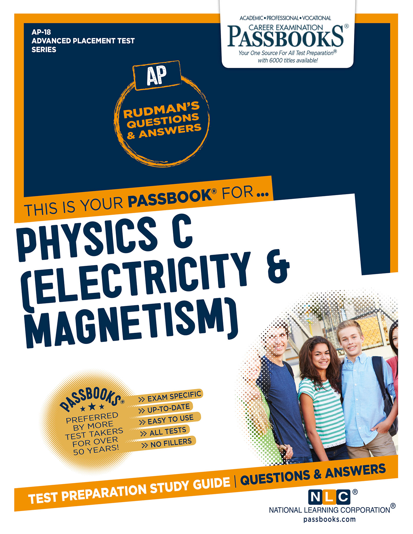 This image is the cover for the book PHYSICS C (ELECTRICITY & MAGNETISM), Advanced Placement Test Series (AP)