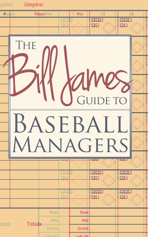 Bill James Guide to Baseball Managers