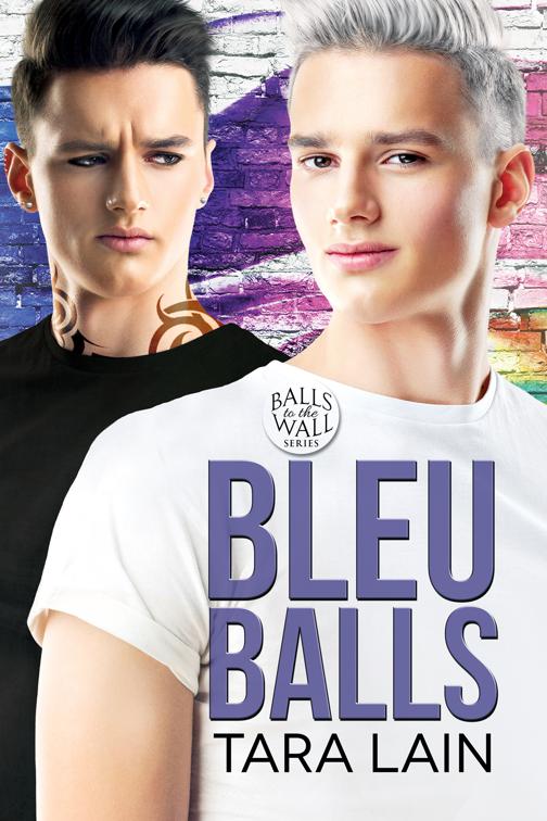 This image is the cover for the book Bleu Balls, Balls to the Wall