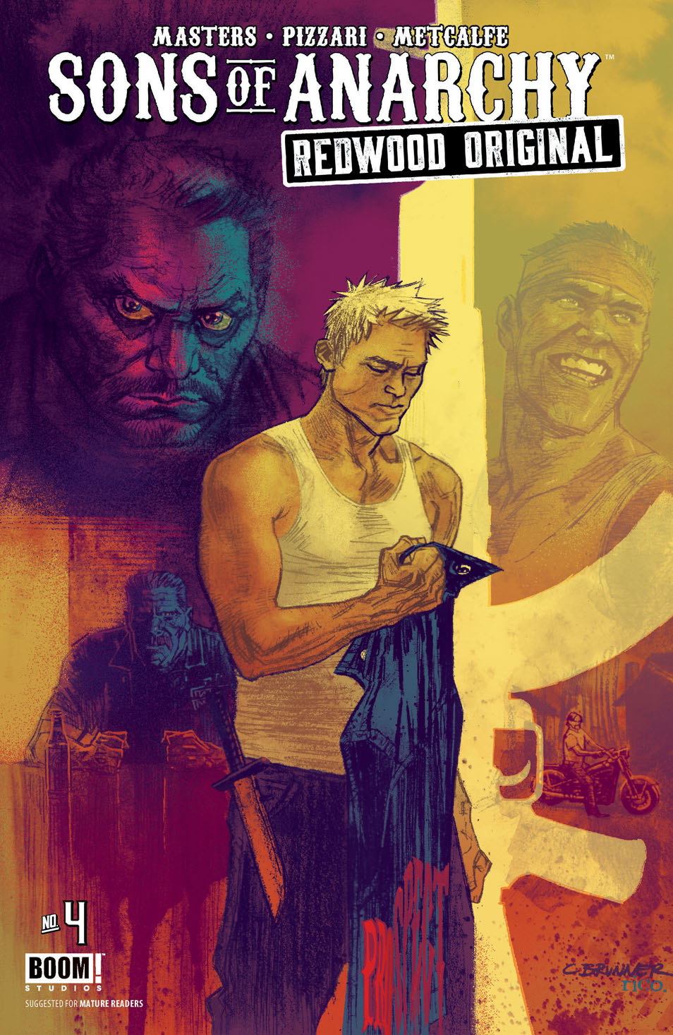 This image is the cover for the book Sons of Anarchy Redwood Original #4, Sons of Anarchy Redwood Original
