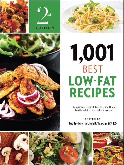This image is the cover for the book 1,001 Best Low-Fat Recipes, 1,001 Best Recipes