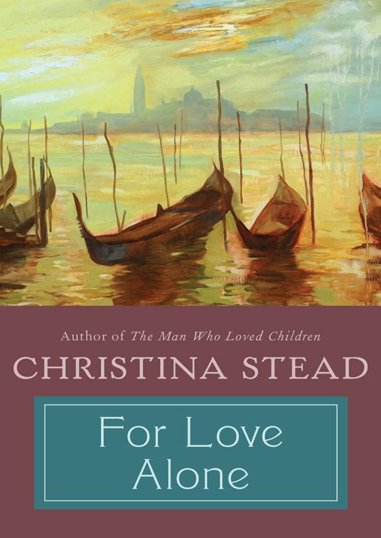 This image is the cover for the book For Love Alone