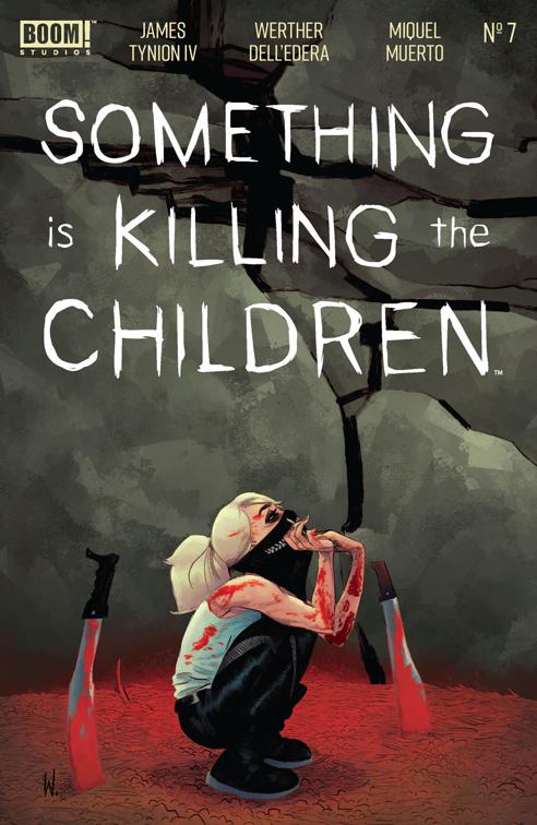 This image is the cover for the book Something is Killing the Children #7, Something is Killing the Children