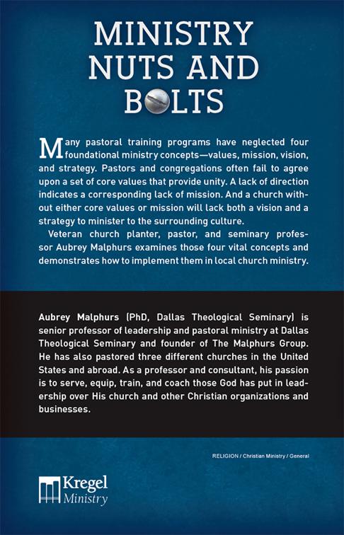 This image is the cover for the book Ministry Nuts and Bolts