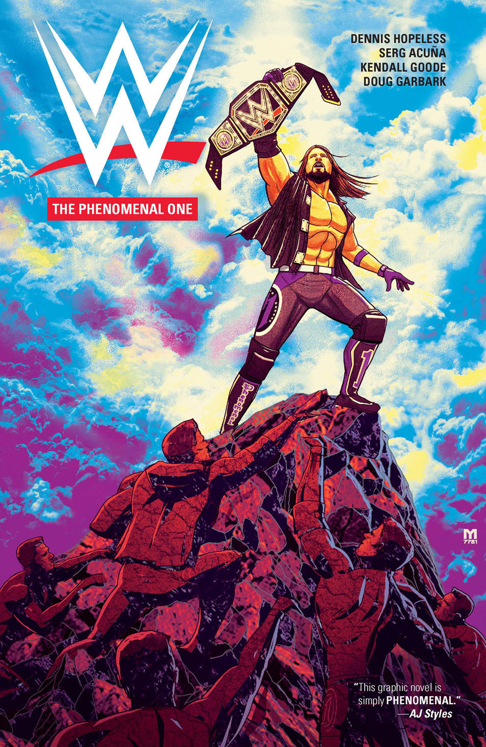 This image is the cover for the book WWE: The Phenomenal One, WWE