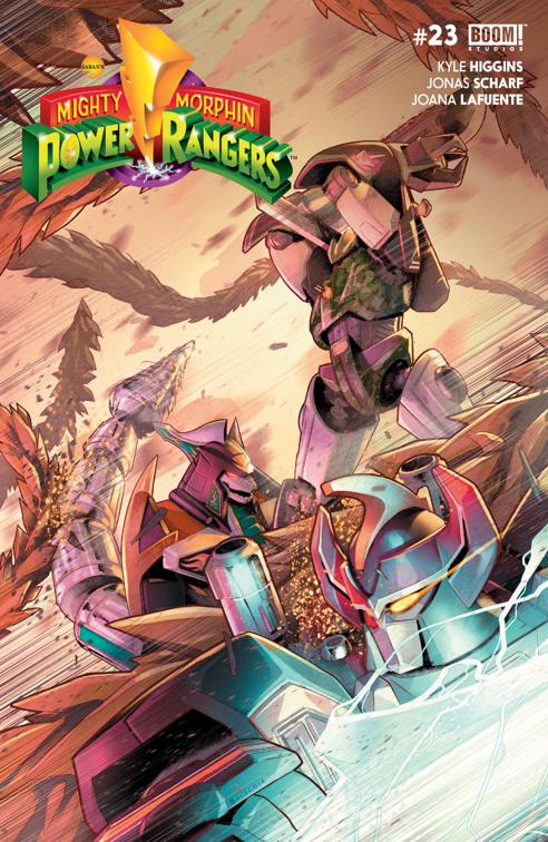 This image is the cover for the book Mighty Morphin Power Rangers #23, Mighty Morphin Power Rangers