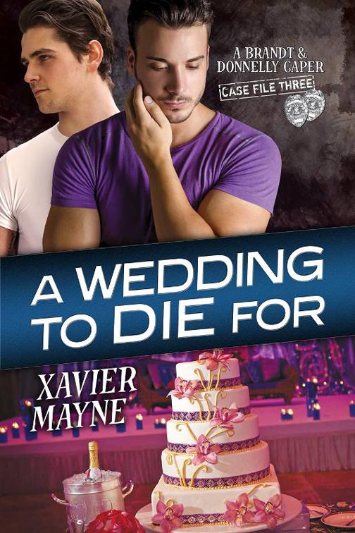 This image is the cover for the book A Wedding to Die For, Brandt and Donnelly Capers