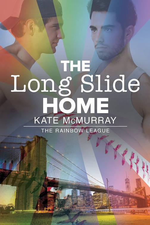 This image is the cover for the book The Long Slide Home, The Rainbow League