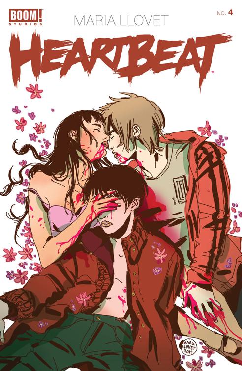 This image is the cover for the book Heartbeat #4, Heartbeat