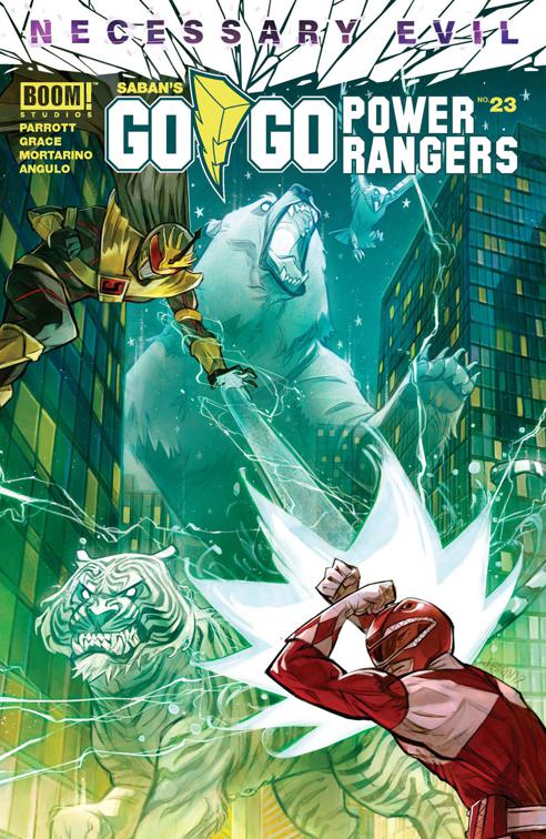 This image is the cover for the book Saban's Go Go Power Rangers #23, Saban's Go Go Power Rangers