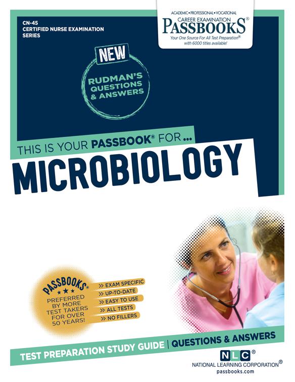 This image is the cover for the book MICROBIOLOGY, Certified Nurse Examination Series