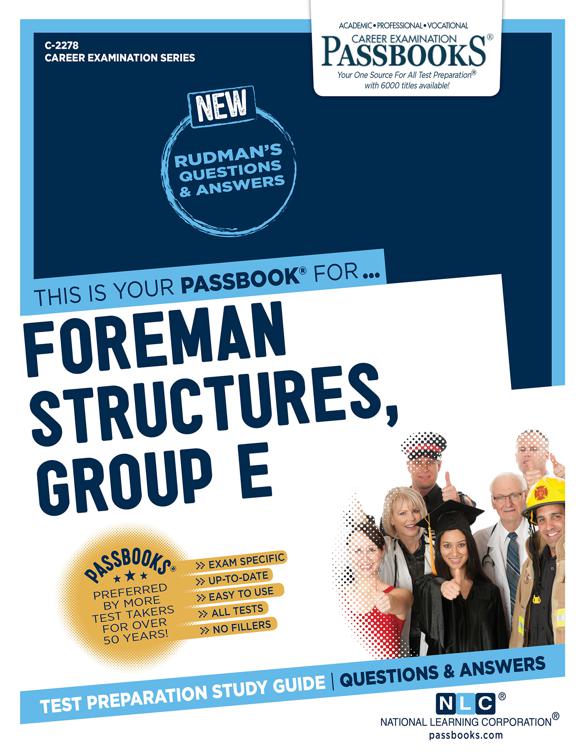 Foreman (Structures-Group E) (Plumbing), Career Examination Series