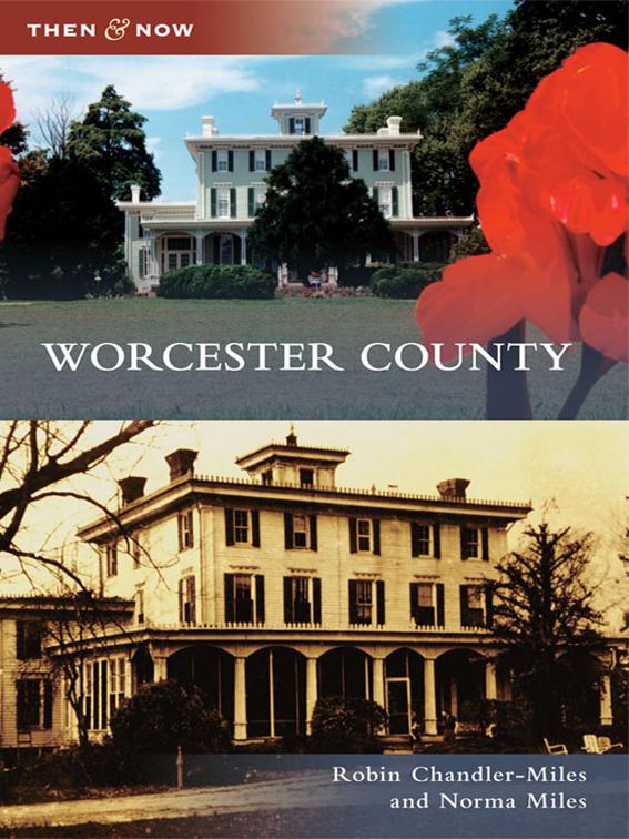 This image is the cover for the book Worcester County, Then and Now