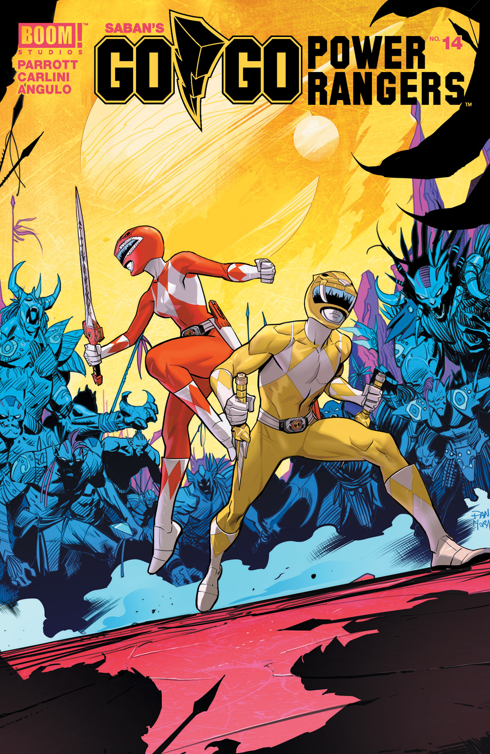 This image is the cover for the book Saban's Go Go Power Rangers #14, Saban's Go Go Power Rangers