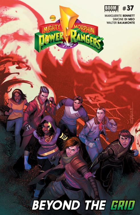 This image is the cover for the book Mighty Morphin Power Rangers #37, Mighty Morphin Power Rangers