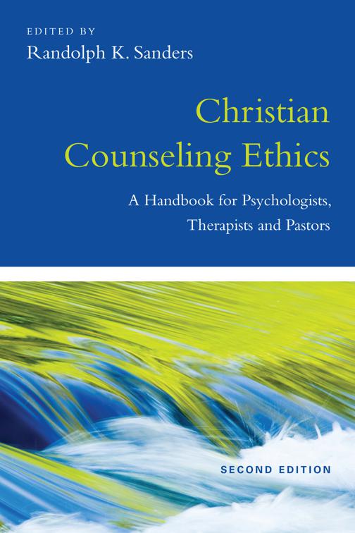 Christian Counseling Ethics, Christian Association for Psychological Studies Books