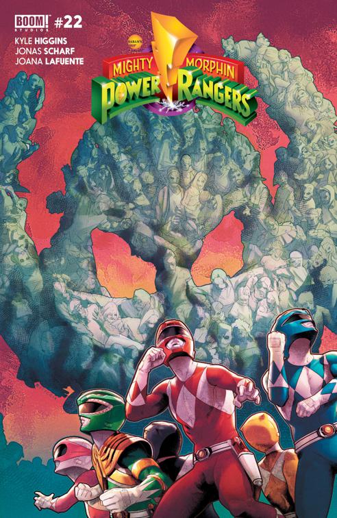 This image is the cover for the book Mighty Morphin Power Rangers #22, Mighty Morphin Power Rangers