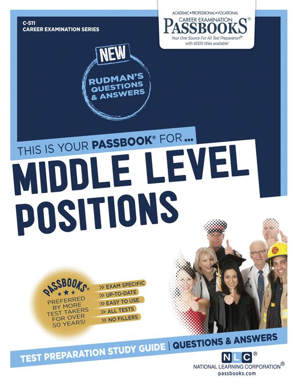 Middle Level Positions, Career Examination Series