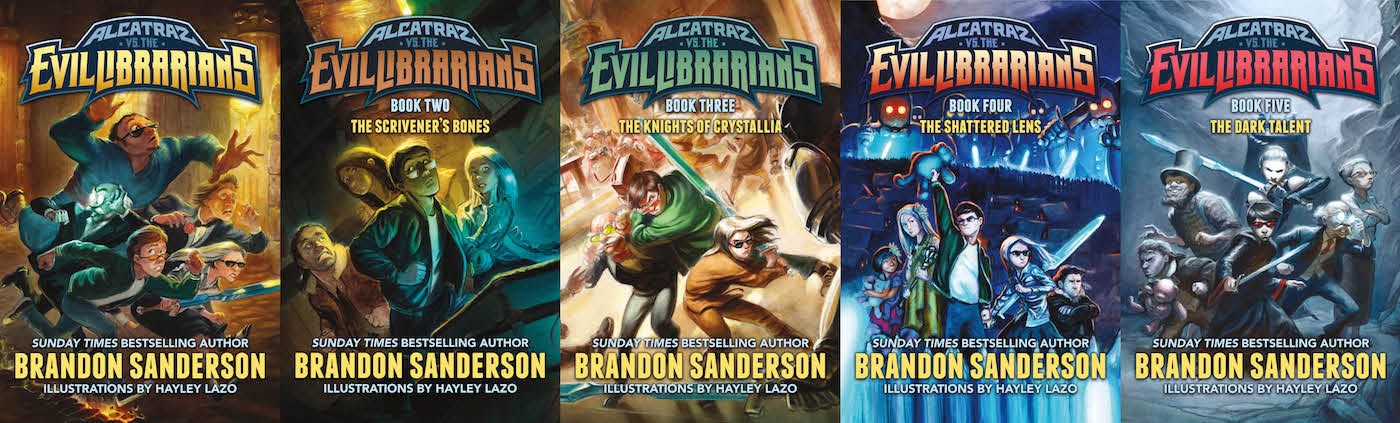 This image is the cover for the book The Shattered Lens, Alcatraz Versus the Evil Librarians