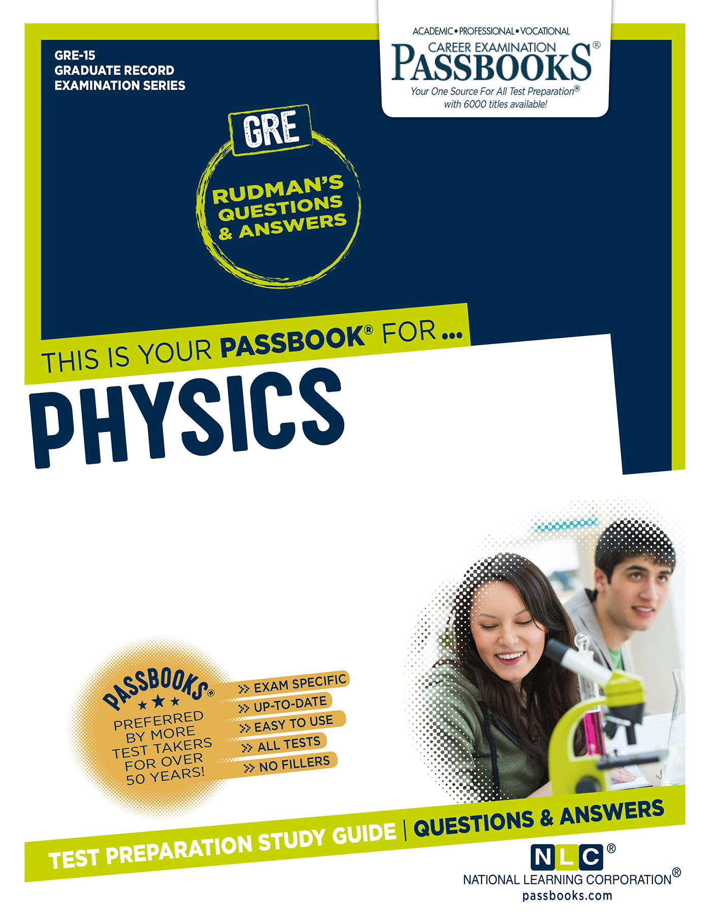 This image is the cover for the book PHYSICS, Graduate Record Examination Series (GRE)