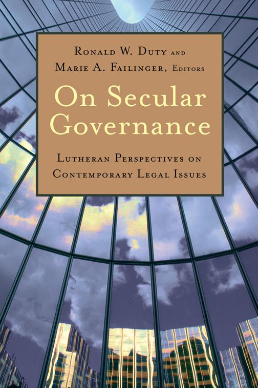 This image is the cover for the book On Secular Governance