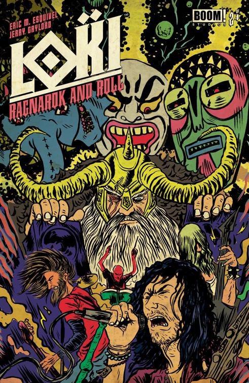 This image is the cover for the book Loki Ragnarok & Roll #2, Loki Ragnarok & Roll