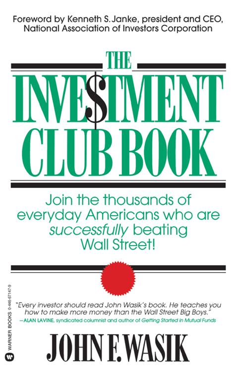 Investment Club Book