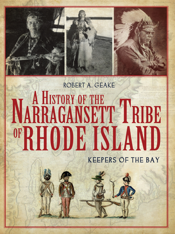 This image is the cover for the book History of the Narraganset Tribe of Rhode Island