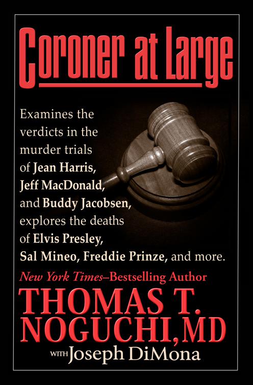 This image is the cover for the book Coroner at Large, Coroner