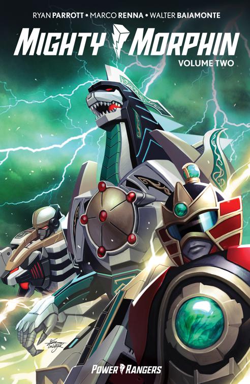 This image is the cover for the book Mighty Morphin Vol. 2 SC, Mighty Morphin
