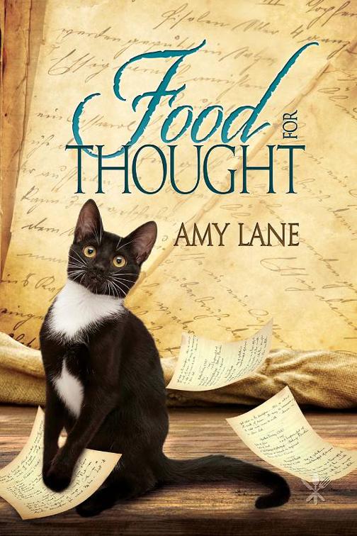 This image is the cover for the book Food for Thought, Tales of the Curious Cookbook