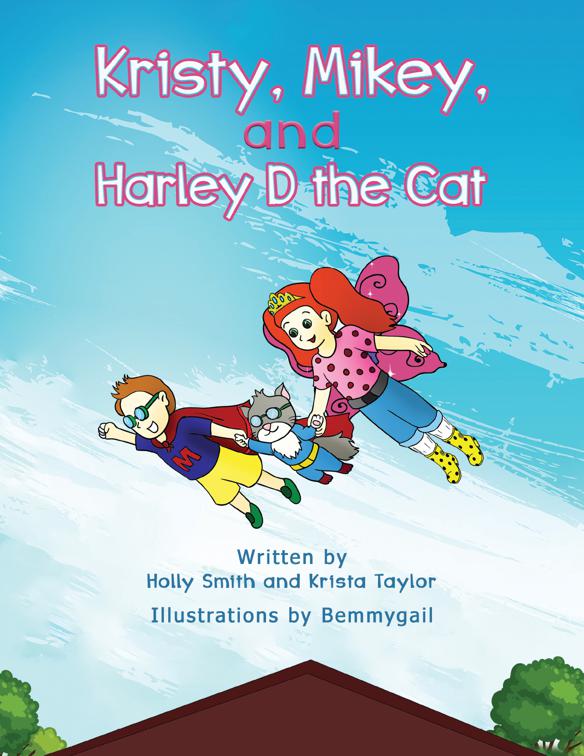 Kristy, Mikey, and Harley D the Cat