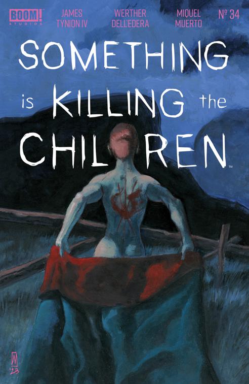 This image is the cover for the book Something is Killing the Children #34, Something is Killing the Children