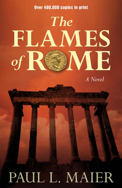This image is the cover for the book The Flames of Rome
